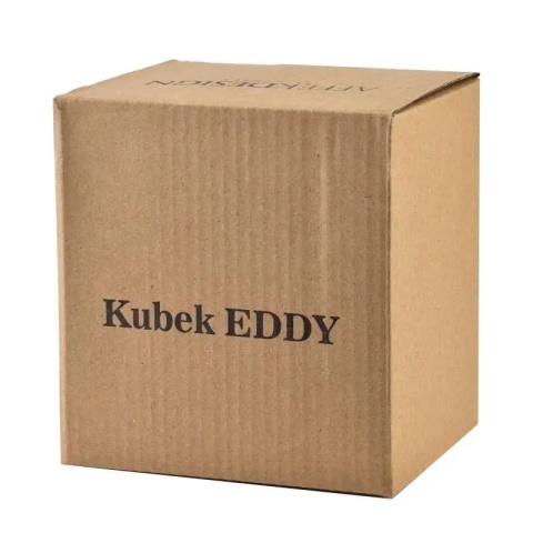 Kubek do herbaty z zaparzaczem Eddy zielony liść porcelana