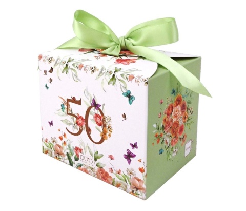 Kubek urodzinowy na 50 urodziny do kawy prezent porcelana