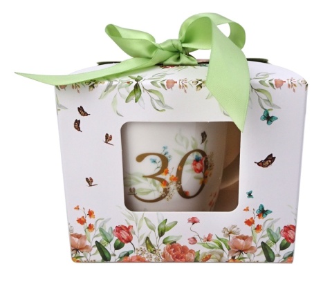 Kubek na 30 urodziny porcelana do herbaty kawy prezent