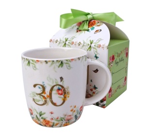 Kubek na 30 urodziny porcelana do herbaty kawy prezent