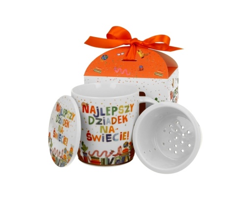 Kubek zaparzacz sitko na dzień dziadka najlepszy dziadek