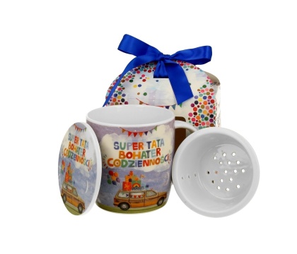 Kubek zaparzacz na urodziny prezent super tata dzień taty