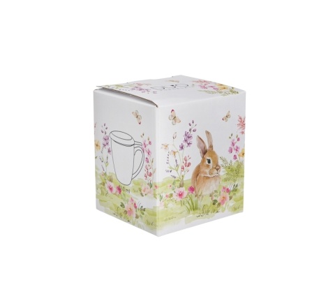 Kubek zaparzacz wiosenna sielanka porcelana na wielkanoc