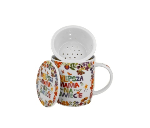Kubek prezent na dzień mamy zaparzacz sitko najlepsza mama
