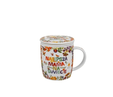 Kubek prezent na dzień mamy zaparzacz sitko najlepsza mama