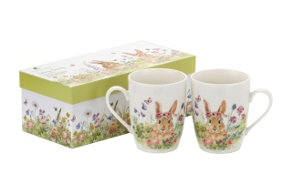 Kubki na prezent Wielkanoc porcelanowe do herbaty królik