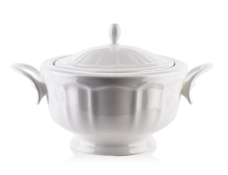 Waza porcelanowa biała na zupę z pokrywką 2,5 l Hella
