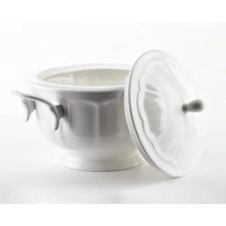 Waza porcelanowa biała na zupę z pokrywką 2,5 l Hella