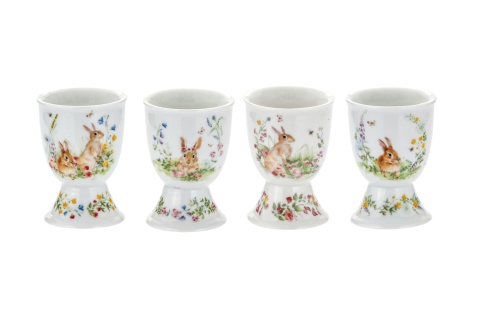 Kieliszek na jajko zestaw 4 szt jajecznik na Wielkanoc