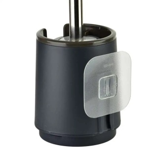 Szczotka do wc toaletowa czarna silikonowa Eda matowa