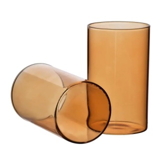 Szklanki do wody napojów zestaw 4 szt Romane wysokie miodowe