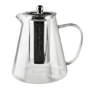 Czajnik szklany dzbanek z sitkiem filtr 1,3 l do herbaty