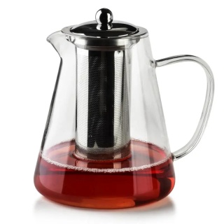 Czajnik szklany dzbanek z sitkiem filtr 1,3 l do herbaty