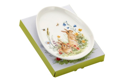 Paterka na wielkanoc talerz na jajka porcelana półmisek