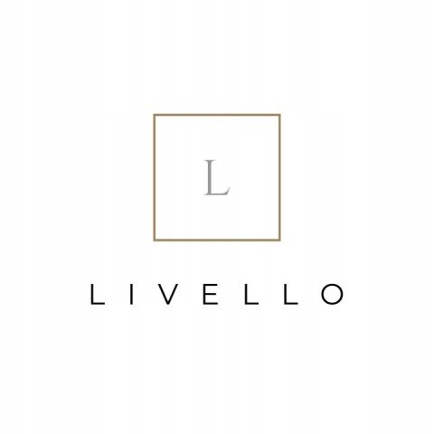 Filiżanki do herbaty Livello na prezent ornament czarny