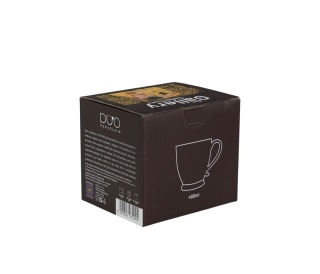 Kubek na stopce w pudełku Klimt kiss pocałunek jumbo brown