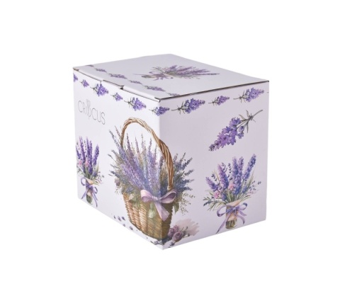 Dzbanek na podgrzewaczu imbryk lawenda crocus porcelana