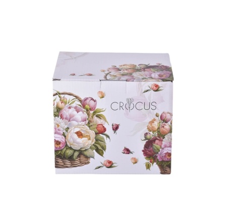 Dzbanek na podgrzewaczu imbryk piwonie crocus porcelana