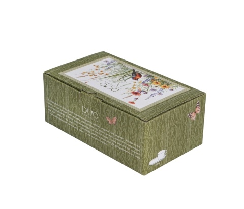 Filiżanka jumbo ze spodkiem zestaw śniadaniowy july kwiaty