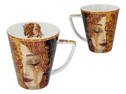 Kubek filiżanka Carmani komplet do herbaty Klimt Złote łzy