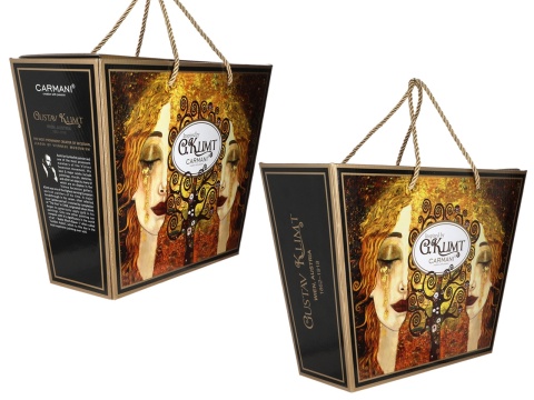 Kubek filiżanka Carmani komplet do herbaty Klimt Złote łzy