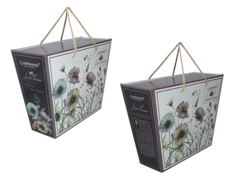 Filiżanka kubek Carmani komplet do herbaty Lozano kwiaty