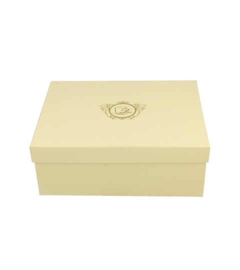 Filiżanki do kawy herbaty Nina na prezent ecru zestaw 2szt