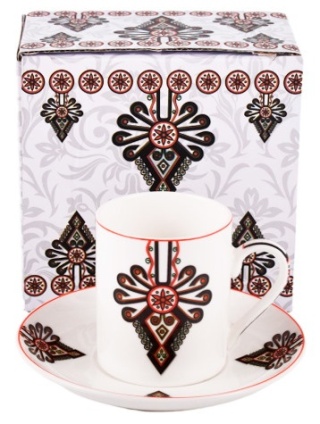 Filiżanka ze spodkiem do espresso parzenica porcelana