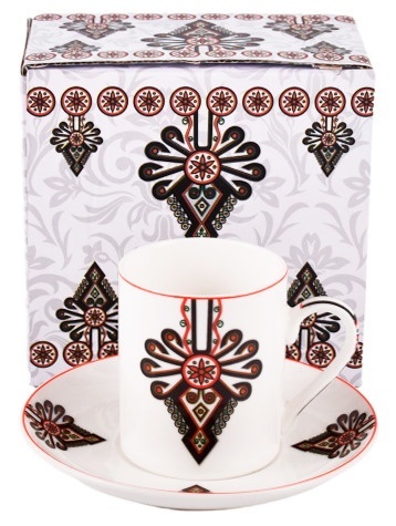 Filiżanka ze spodkiem do espresso parzenica porcelana