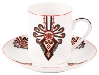 Filiżanka ze spodkiem do espresso parzenica porcelana