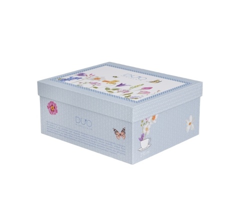 Filiżanki ze spodkami May na prezent kwiaty zestaw 2 szt