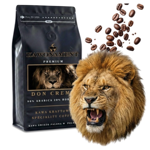 Kawa Don Crema ziarnista 1 kg świeżo palona Kawonament
