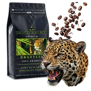 Kawa Brazylia Cerrado ziarnista 1 kg świeżo palona Kawonament