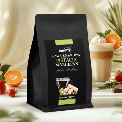 Kawa smakowa marcepan pistacja ziarnista 250g Tommy prezent