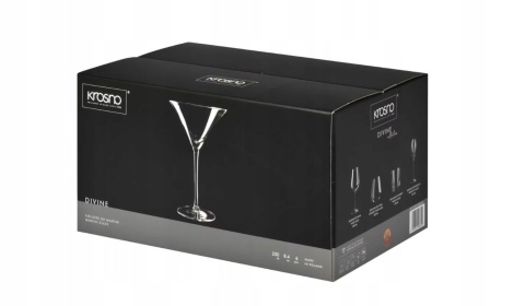 Kieliszek do martini koktajli Divine Krosno zestaw 6 szt