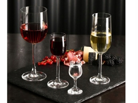 Kieliszki do szampana Gema Krosno komplet 6 szt 210 ml