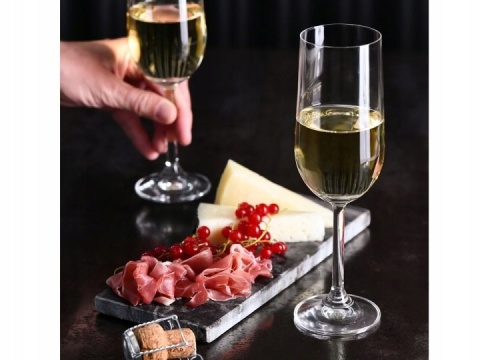 Kieliszki do szampana Gema Krosno komplet 6 szt 210 ml