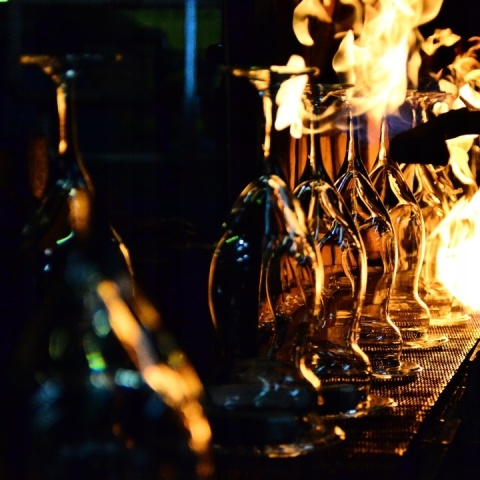 Kieliszki do szampana Gema Krosno komplet 6 szt 210 ml