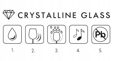 Kieliszki do szampana Gema Krosno komplet 6 szt 210 ml