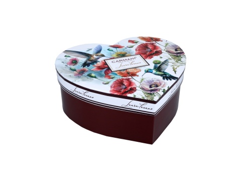 Kubki w sercu na prezent Lozano Carmani zestaw 2szt kolibry