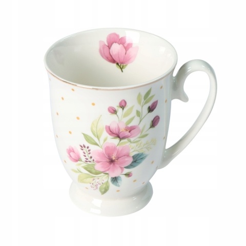 Kubki porcelana Livello 2 szt kwiaty na prezent do herbaty