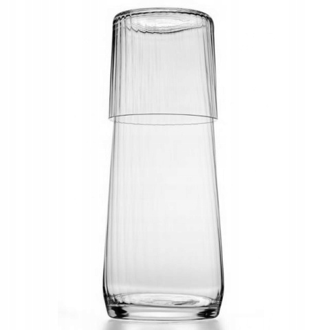 Krosno komplet do wody 5 el karafka szklanki szkło Lumi