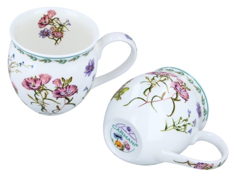 Kubek Kwiaty Polne z zaparzaczem beczułka prezent carmani