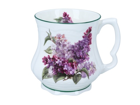 Kubek babuni do herbaty bzy carmani na prezent porcelana