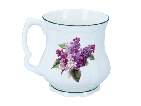 Kubek babuni do herbaty bzy carmani na prezent porcelana