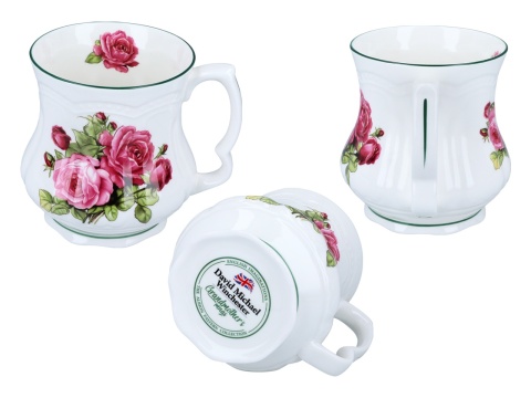 Kubek porcelana babuni do herbaty róże carmani na prezent