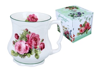 Kubek porcelana babuni do herbaty róże carmani na prezent