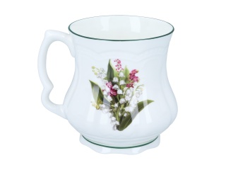 Kubek carmani babuni do herbaty konwalie prezent porcelana