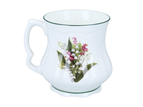 Kubek carmani babuni do herbaty konwalie prezent porcelana