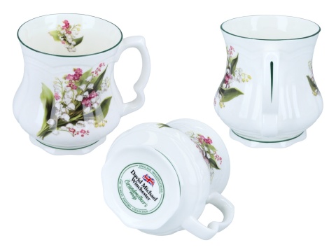 Kubek carmani babuni do herbaty konwalie prezent porcelana